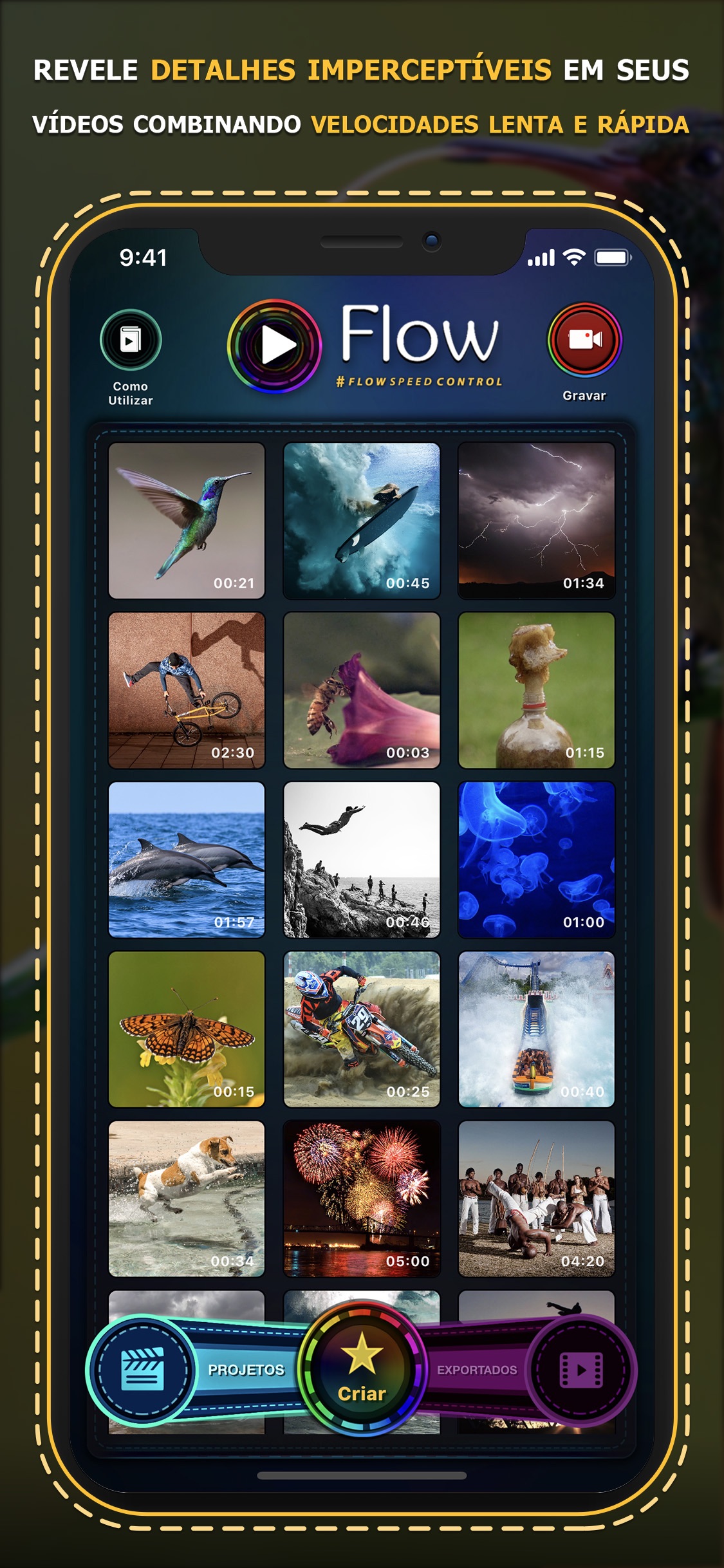 Screenshot do app Flow Speed Control Pro