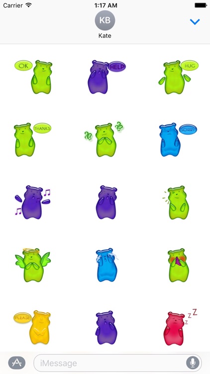 Colorful Gummy Bear Sticker