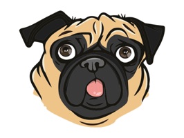 Start expressing yourself with adorable pug emojis and emoticons now