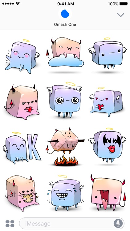 Marshmallows - Angel & Demon Animated Stickers