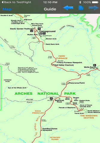Arches National Park GPS Chart screenshot 4