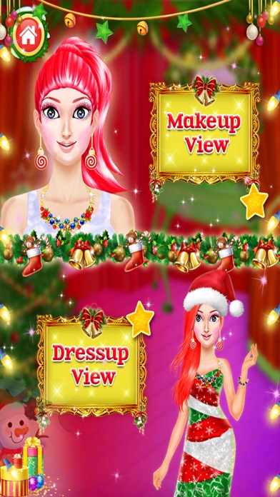 Christmas Girl Makeup Dressup screenshot 3