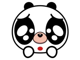 Lovely panda - Fx Sticker