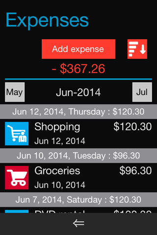 Home Budget Manager Lite screenshot 3