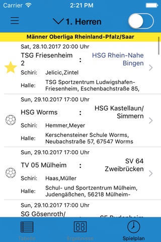 HSG Rhein-Nahe Bingen screenshot 2