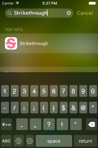 Strikethrough Keyboard screenshot 3