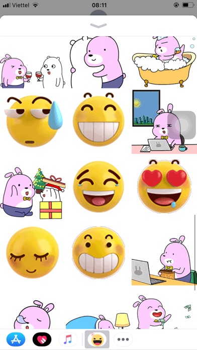 Emojis And Bunny Animated screenshot 3