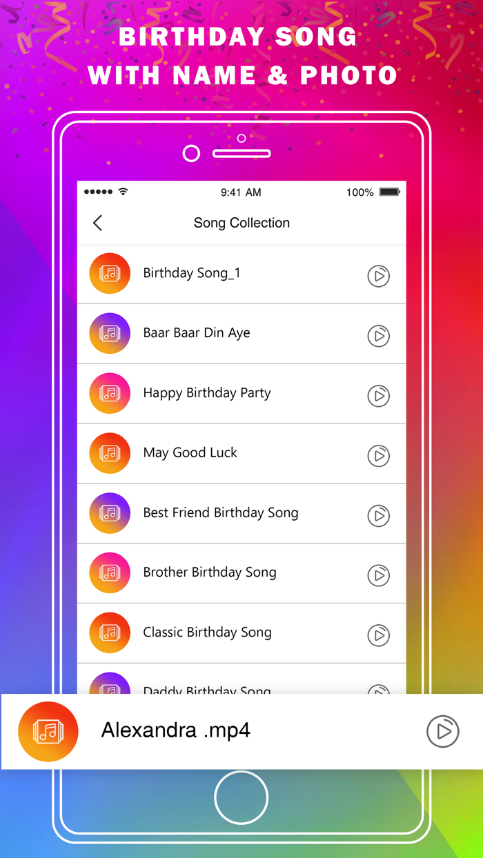 My Name Birthday Song  Photo