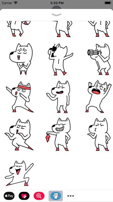 White Dog Animated Stickers screenshot 2