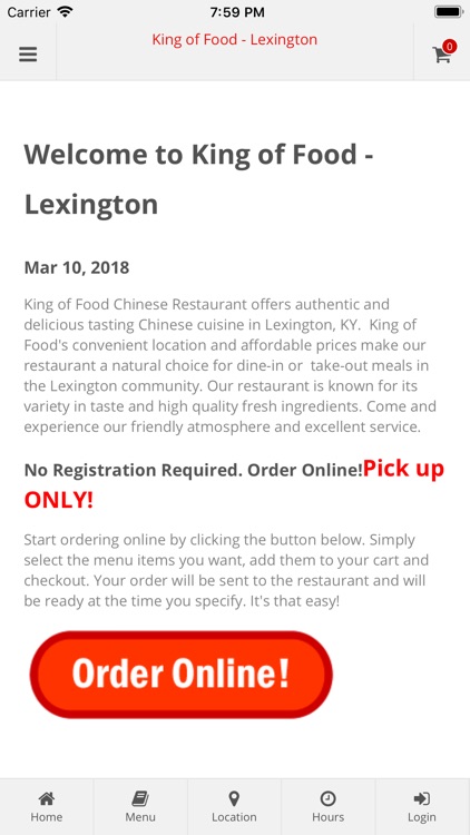 King of Food Lexington