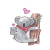 Cute Chubby Koala Sticker