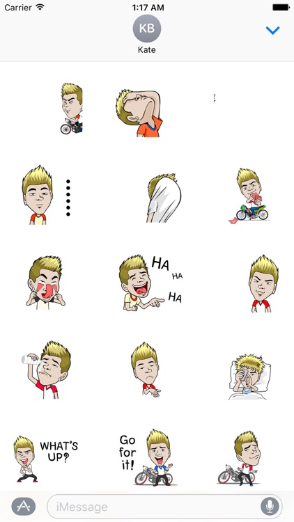 Animated Funny Boy Sticker