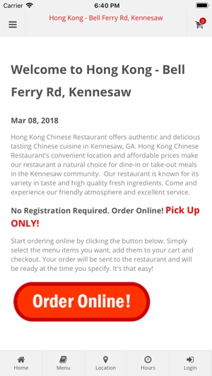 Hong Kong Restaurant Kennesaw(圖1)-速報App