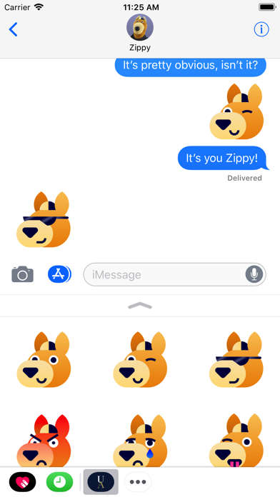 How to cancel & delete UA Zippy Stickers from iphone & ipad 3