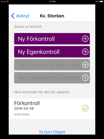 Screenshot of GBR Golvkontroll