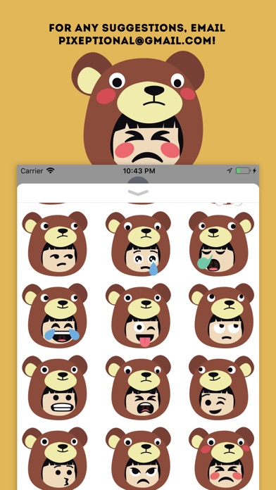 Bear Emoji - Cute Stickers screenshot 3