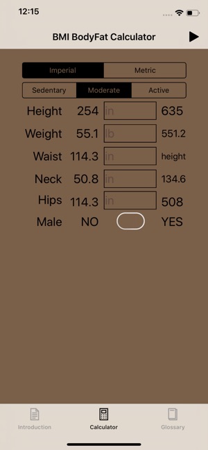 BMI & Body Fat Calculator