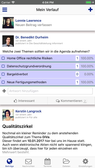 PonteNet Ärztenetz-Portal screenshot 2