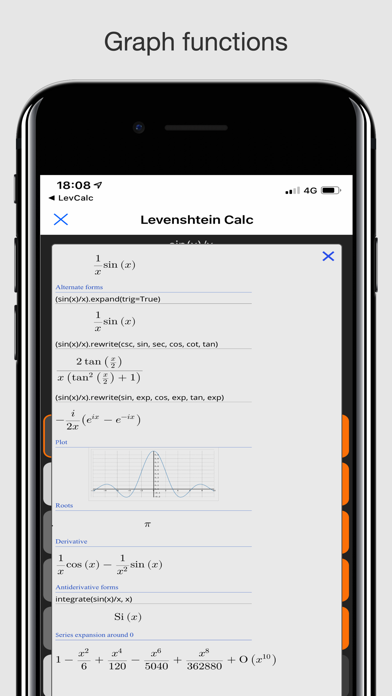 Levcalc screenshot 3