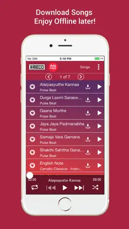 Game screenshot 200 Carnatic Instrumentals apk