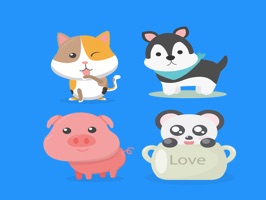 add more emotion to your iMessage text with stickers by baby cute animals lover, all design stickers animals is lovely and cute