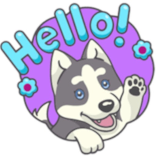 Husky Dog Stickers iOS App