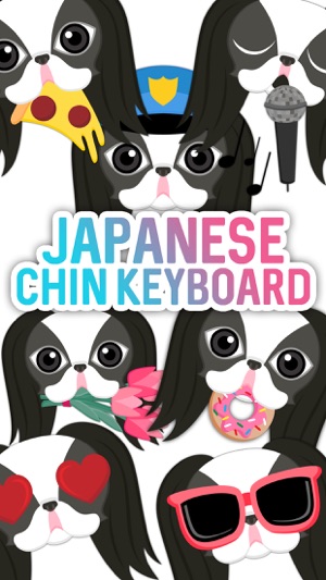 Japanese Chin Emoji Stickers