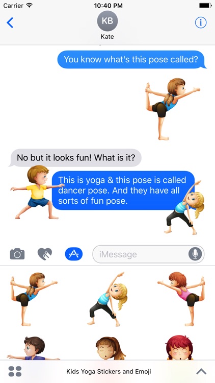 Kids Yoga Stickers & Emoji