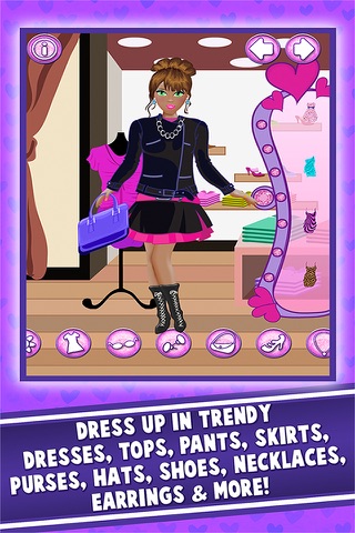 College Dressup Salon Girl Fashion School Makeover screenshot 2