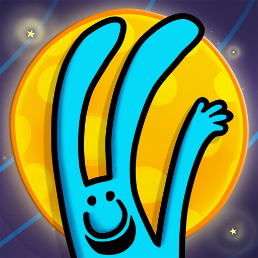 PimPim World: Blue Bunny on the Yellow Big Moon - an interactive storybook for kids icon