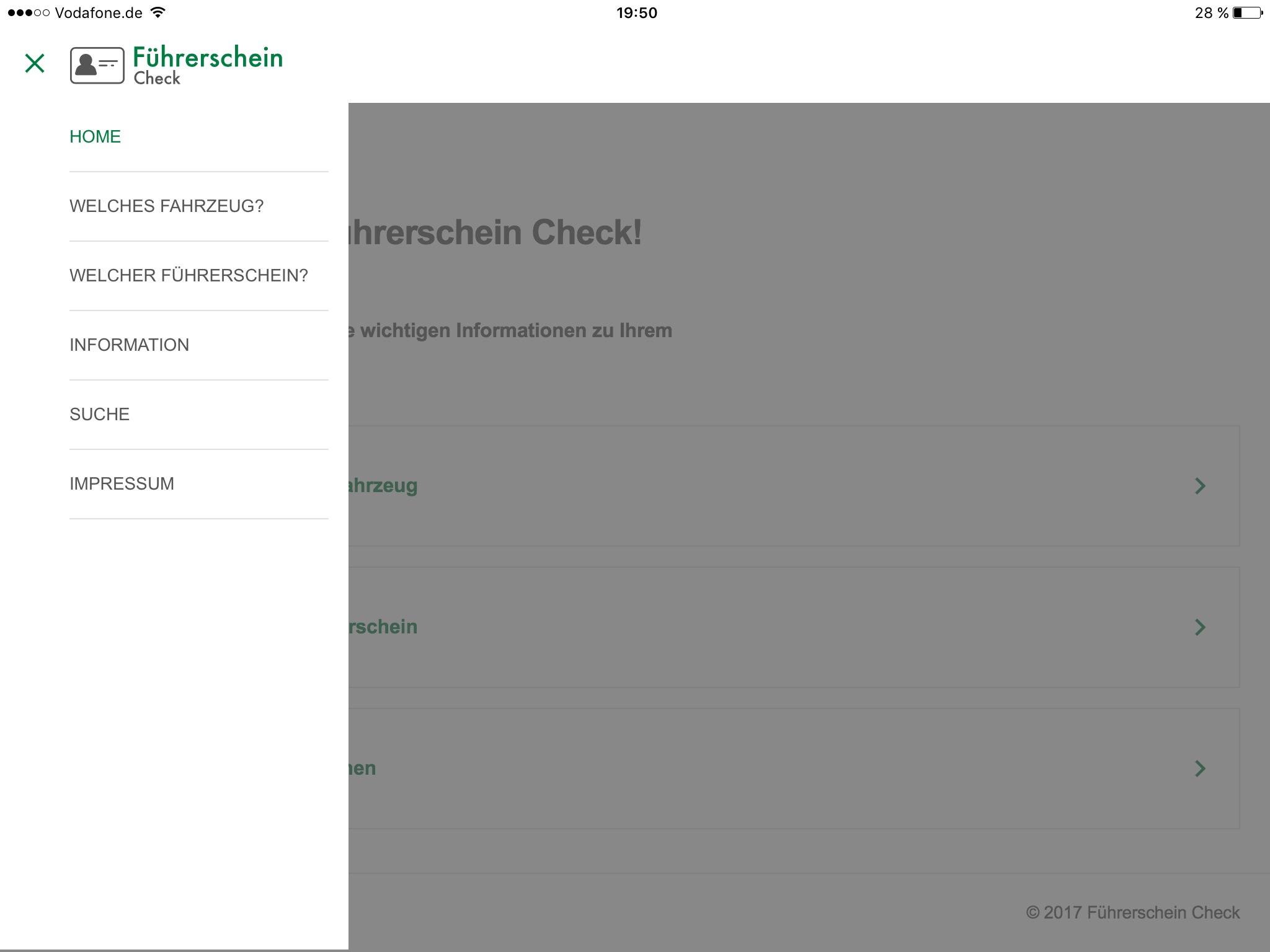 Führerschein Check screenshot 2