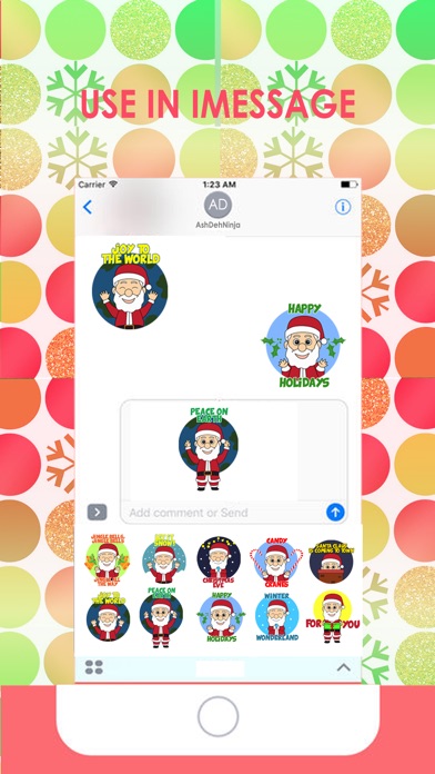ChristmasMOJI Holiday Stickers screenshot 3