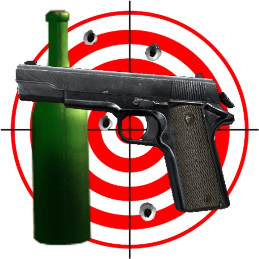 Shooting practice with bottles Icon