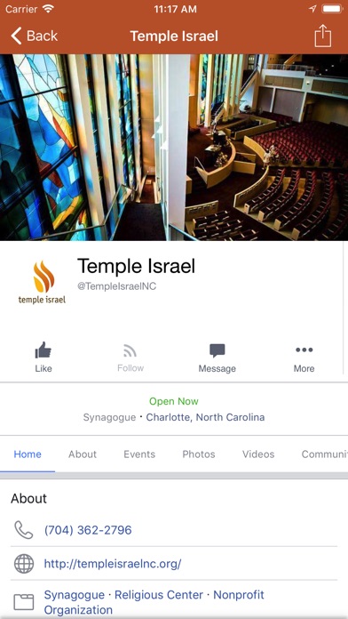 Temple Israel NC screenshot 4