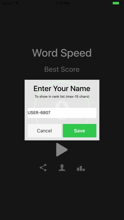 word speed challenge