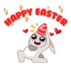 Cute Bunnies In Easter Sticker