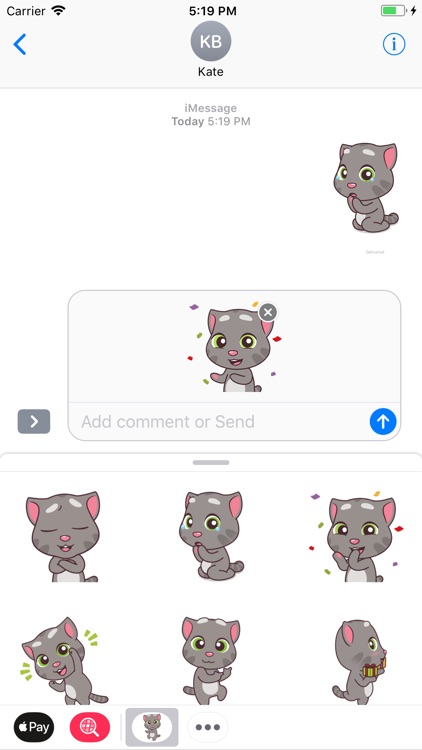 Baby Cat Name Tommy Stickers