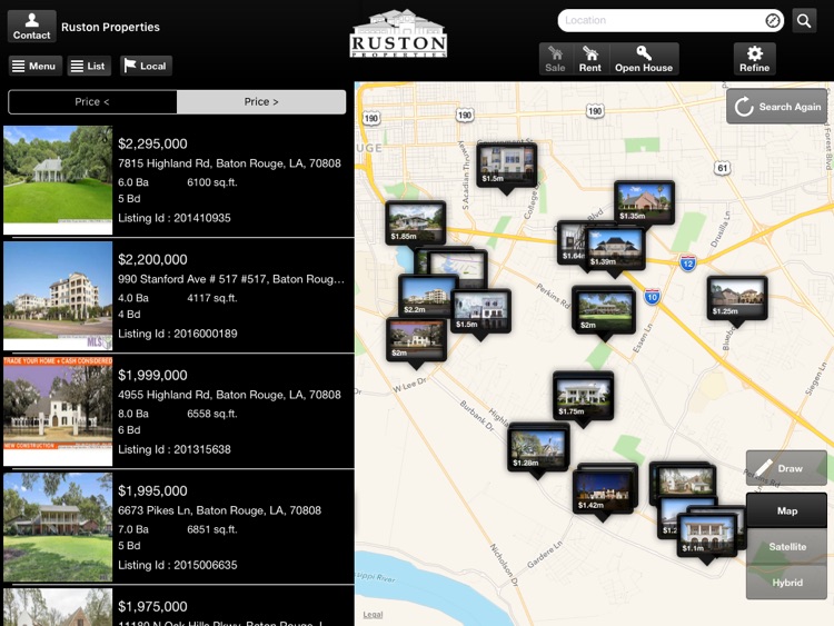 Ruston Properties for iPad