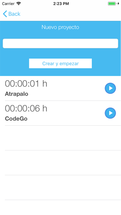 CodeGo - Control de Horas screenshot 3