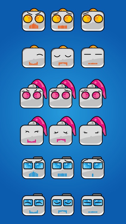 Robot Family Stickers
