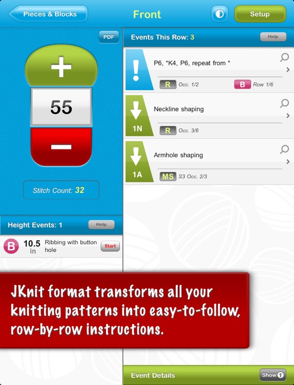 JKnitHD Pro - Knitting Helper screenshot-0