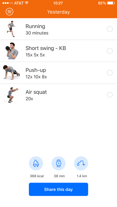 Fitzone App screenshot 2