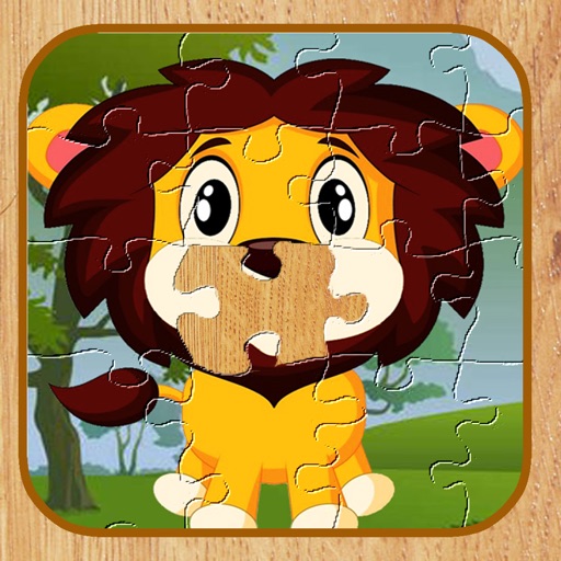 Jigsaw Puzzle Lion Cartoon by Thana Chamnarnchanarn