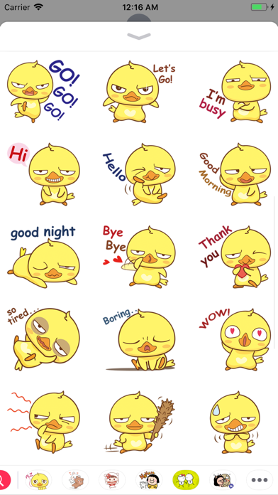 Yellow Baby Chicken Sticker screenshot 3