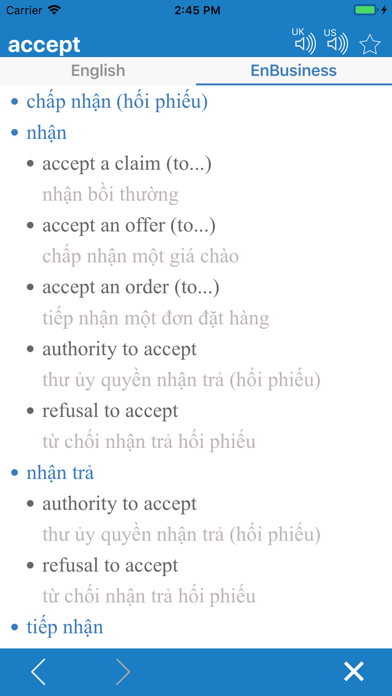 English Vietnam Dictionary screenshot 2