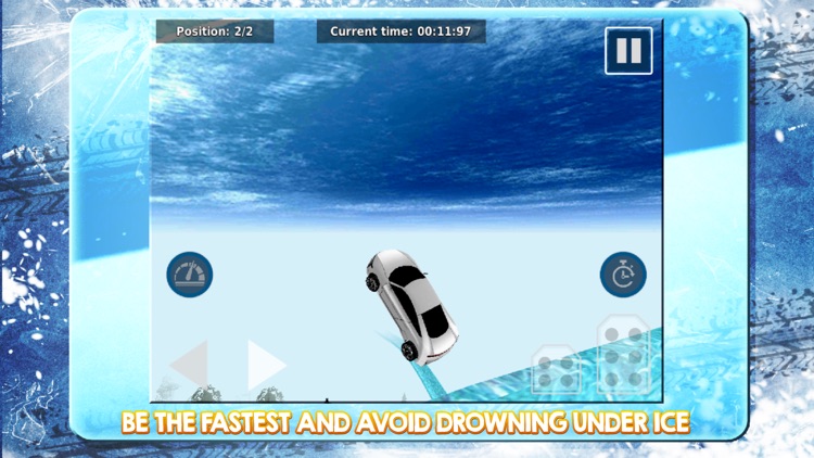 Frozen Water Car Stunt Racing