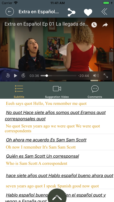 Learn Spanish by Video - iSub screenshot 3