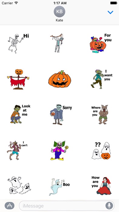 Happy Horror Halloween Sticker screenshot 2