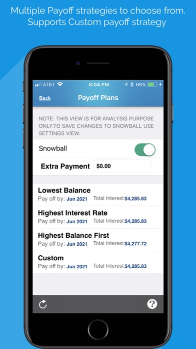 multiple credit card payoff plan