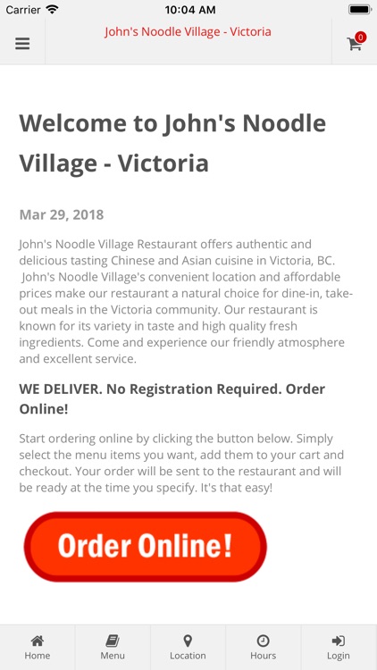 John's Noodle Village Victoria